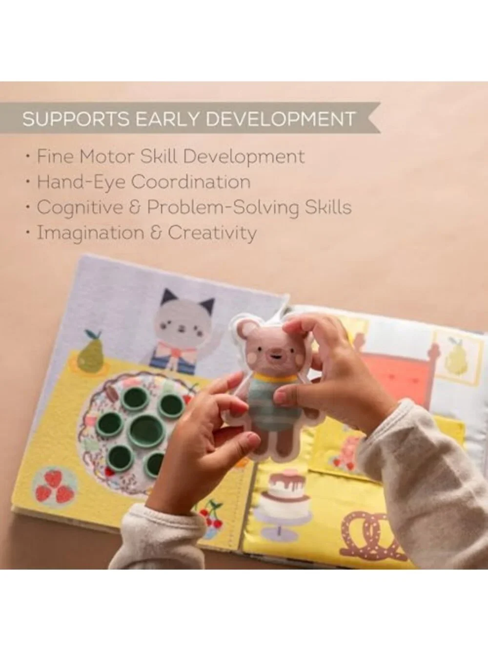 Interactive Montessori Busy Book for Toddlers 1-3 | Educational Quiet Activity
